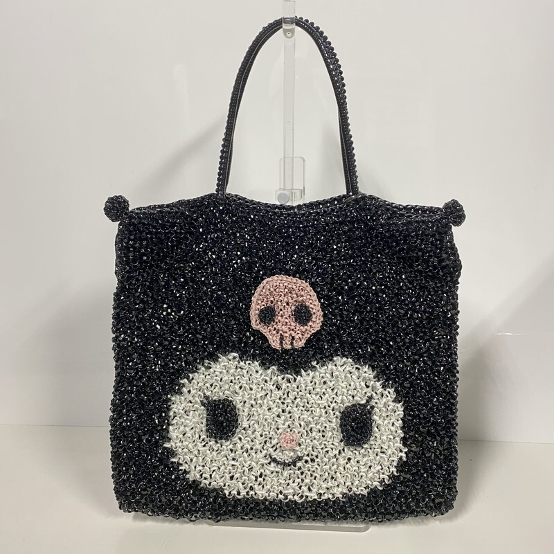 ICH【中古美品】アンテプリマ クロミ/スクエア ラージ/エナメルブラック PVC トートバッグ ワイヤーバッグ〈180-251003-SM-07-ICH〉拍卖