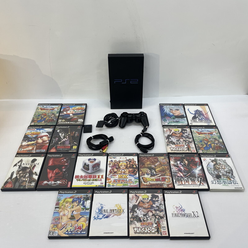 TEI【現状渡し品】SONY PlayStation2 PS2 本体 ソフト まとめ FF10 FF10-2 FF12 ドラクエ8 パチパラ14 など〈023-251020-TS-12-TEI〉拍卖