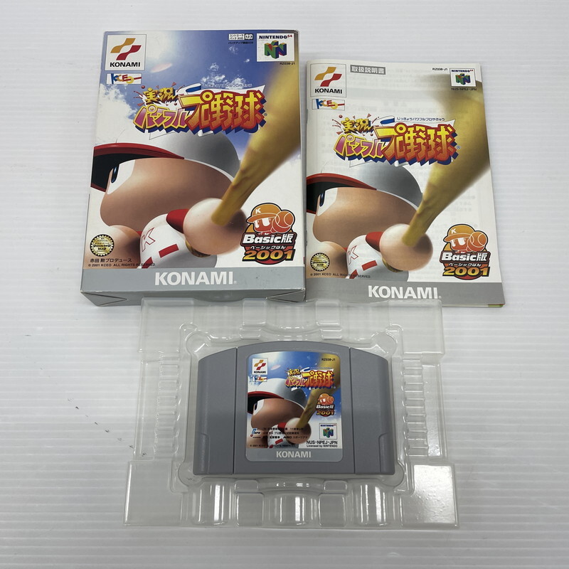 TEI【現状渡し品】実況パワフルプロ野球Basic2001 コナミ 任天堂 64 Nintendo 64 N64 ソフト〈023-251022-TS-34-TEI〉拍卖
