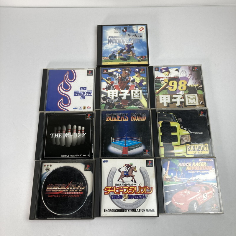 FUZ【中古】PSソフト 10本まとめ 甲子園 ダービースタリオン THEボーリング 他〈023-250731-KY-60-TOM〉拍卖