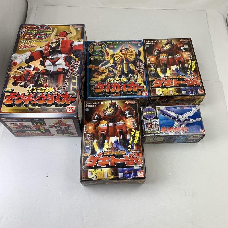 FUZ【現状渡し品】シンケンジャー・ゲキレンジャー 戦隊ロボ まとめ 戦隊ヒーロー モウギュウダイオー 他〈044-251031-KY-88-FUZ〉拍卖
