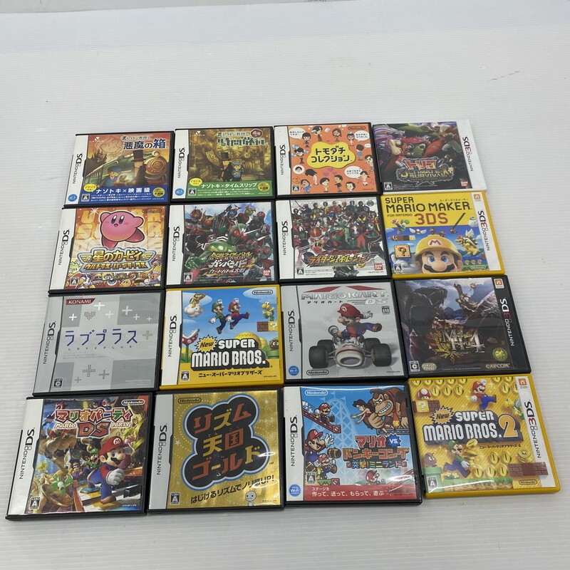 TEI【現状渡し品】3DSソフト・DSソフト まとめセット 動作未確認 現状お渡し品 モンハン4 トモコレ など〈023-251031-TS-11-TEI〉拍卖