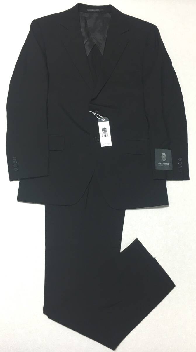 gotairiku 五大陸 WEAR BLACK フォーマル ウール スーツ AB4 ブラック 冠婚葬祭 オンワード 定価75.900円拍卖