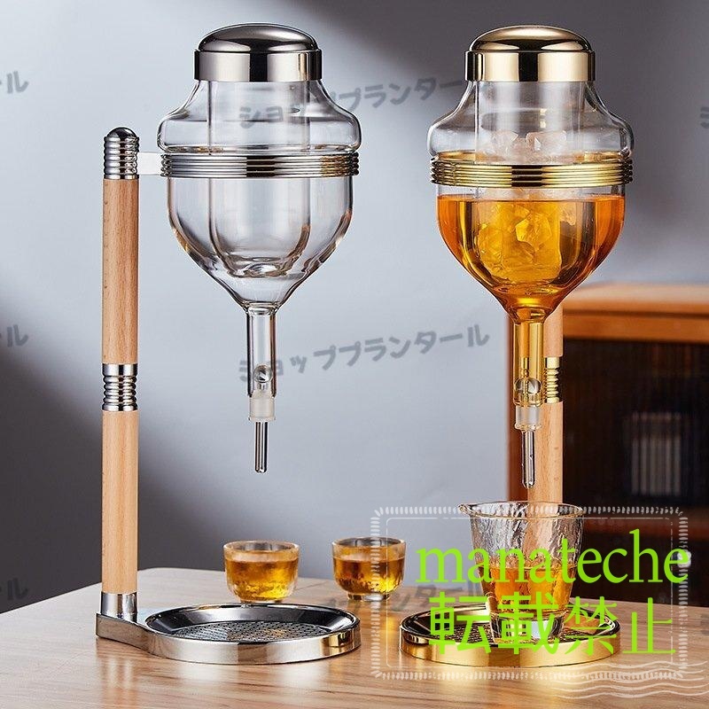 冷酒器セット カップ5個付き 日本酒 ディスペンサー 酒 ガラス酒器セット 和風冷酒ポット 冷酒耐熱ガラス 酒器 ワインセット拍卖