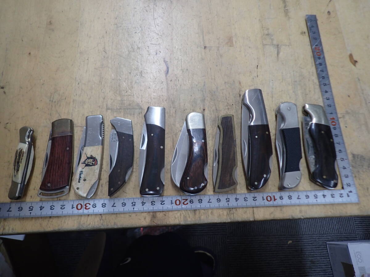 『B28D』フォールディングナイフ 10本(10点)まとめてセット c.jul.herbertz fury lakota falcon ラコタ frost cutlery paker cut 拍卖