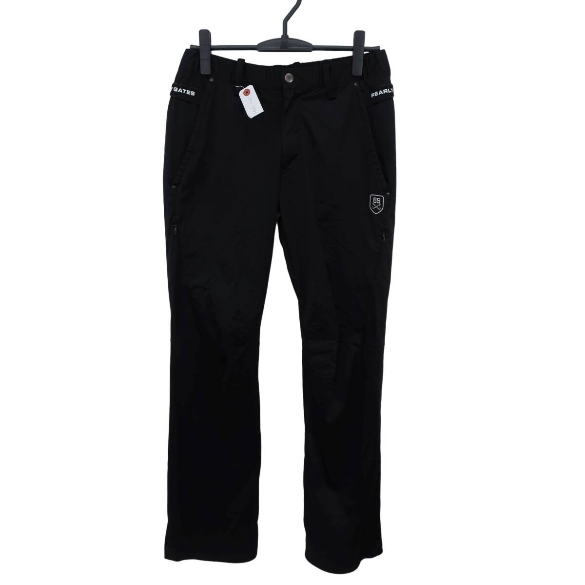 【美品】PEARLY GATES(パーリーゲイツ) ナイロンパンツ ブラック メンズ 4 053-236912 ゴルフウェア 2510-0789 中古拍卖