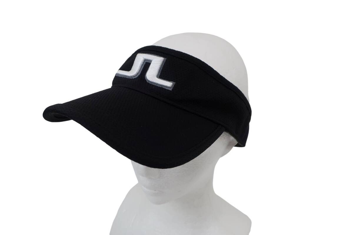 J.LINDEBERG(ジェイ リンドバーグ) サンバイザー 黒 メンズ フリーサイズ ゴルフウェア 2509-1026 中古拍卖