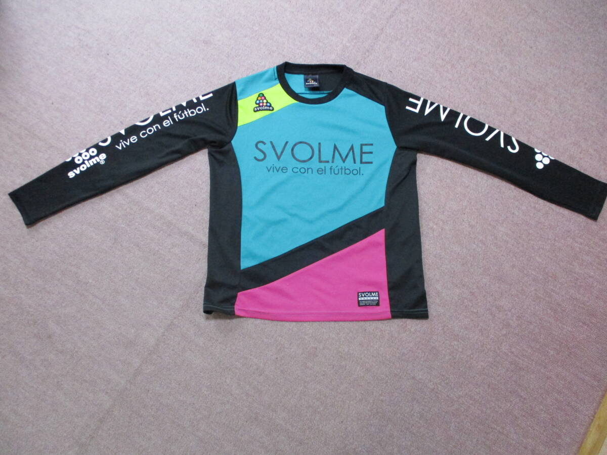 【SVOLME】 超デカロゴ/左右非対称 クレイジーカラー調/長袖シャツ 美フォルム 【美品】拍卖