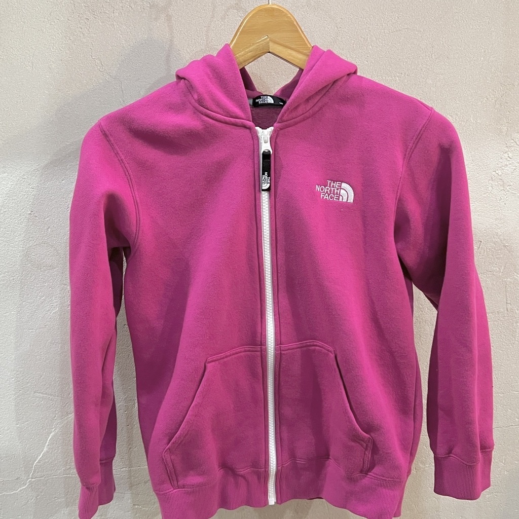 THE NORTH FACE / ザノースフェイス キッズ ジップフーディ キッズ 140CM ピンク パーカー NTJ62261 コットン USED拍卖