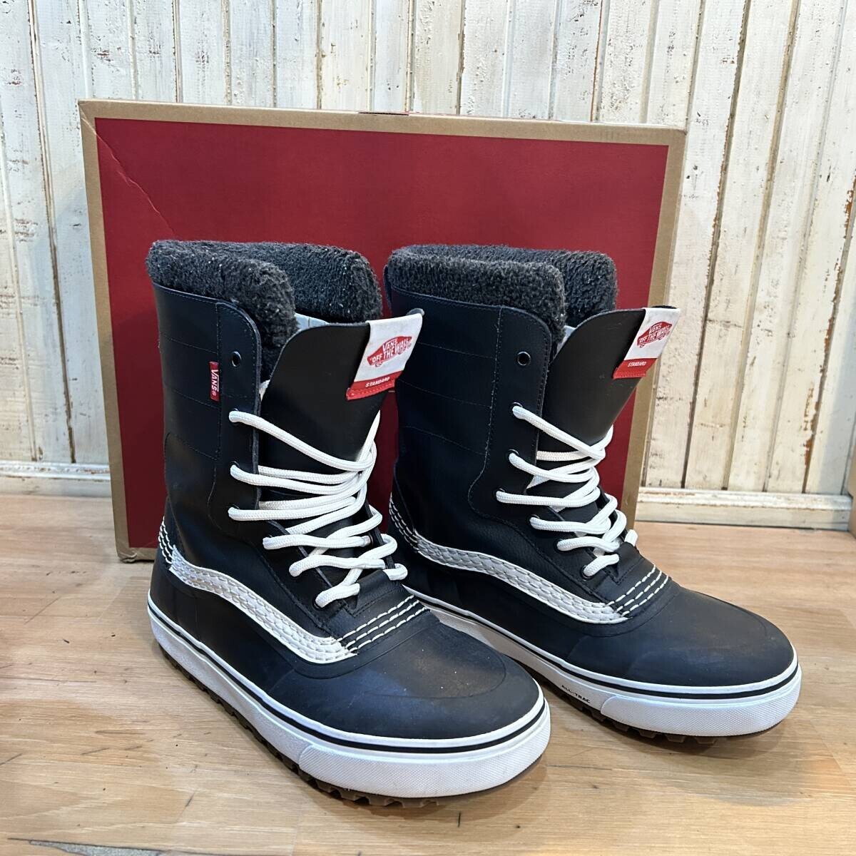 試着程度美品 VANS / バンズ STANDARD SNOW MTE WINTER BOOT メンズ 28CM スタンダード スノー ブーツ ブラック USED拍卖