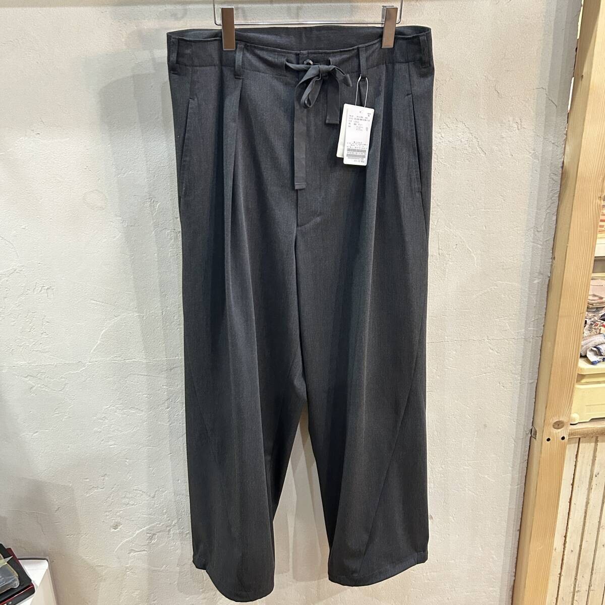 定価14000円 JOURNL STANDARD / ジャーナルスタンダード レーヨン混 ワイドスラックス ドローコード メンズ Lサイズ used拍卖