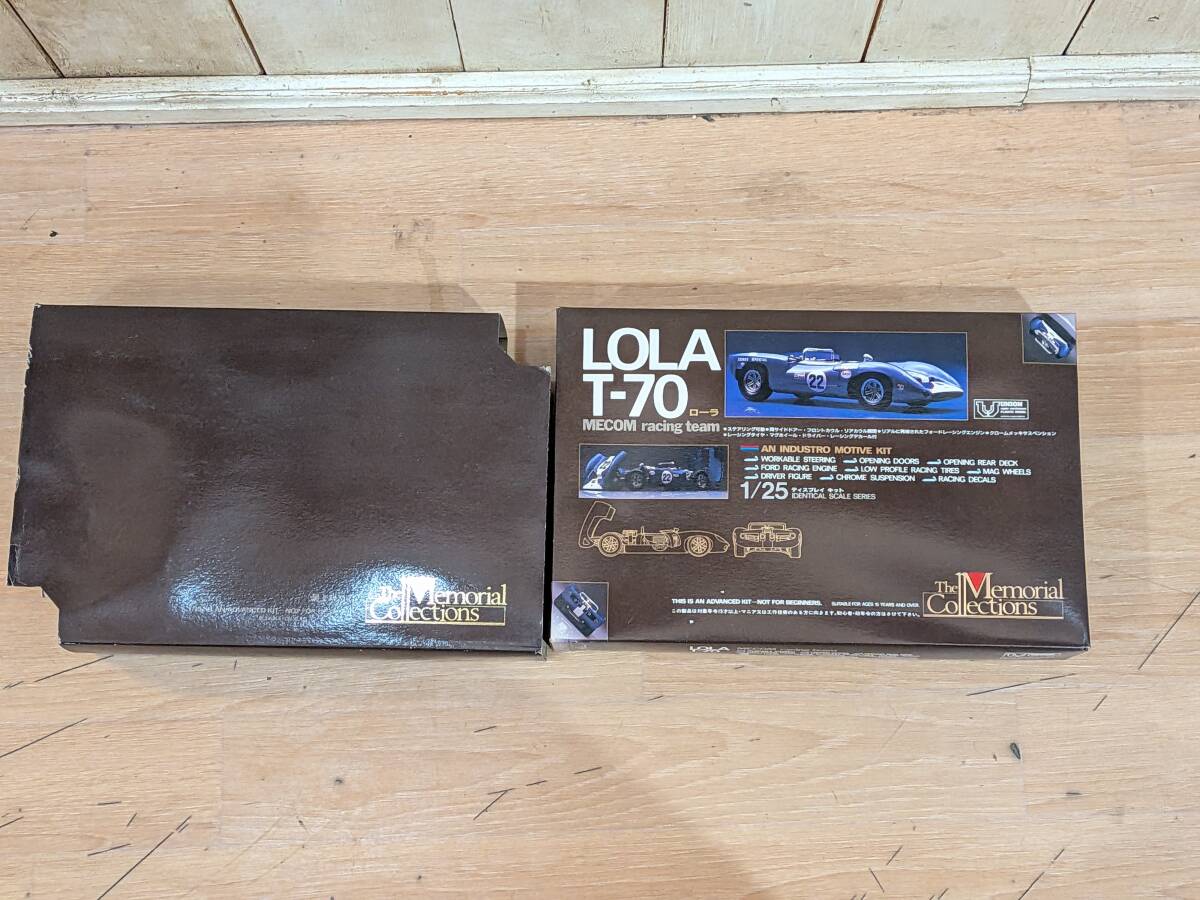 D56 未組立 UNION/ユニオン 1/25 LOLA T-70 ローラ T-70 MECOM racing team レーシングカー プロトタイプ プラモデル 長期保管品 現状拍卖