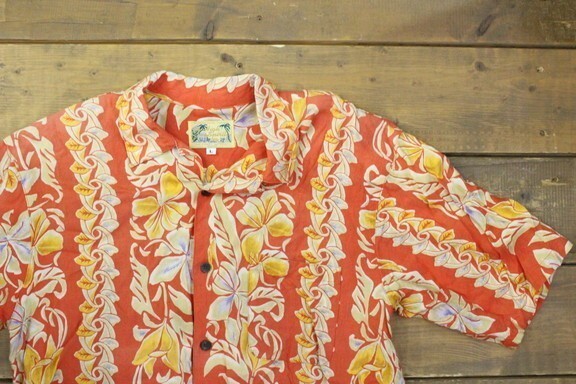 High Spirits ハイスピリッツ トップス 半袖 花柄 開襟シャツ アロハシャツ Lサイズ拍卖