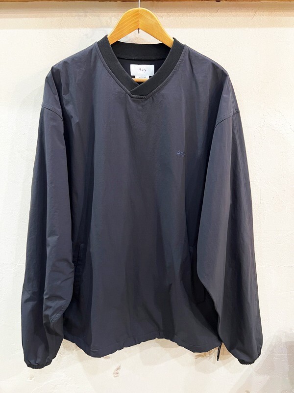 T9★Acy/エイシー 24SS PULLOVER SHIRTS V2 プルオーバーシャツ ブラック サイズ04(XXL程度) メンズ トップス ナイロン ★拍卖