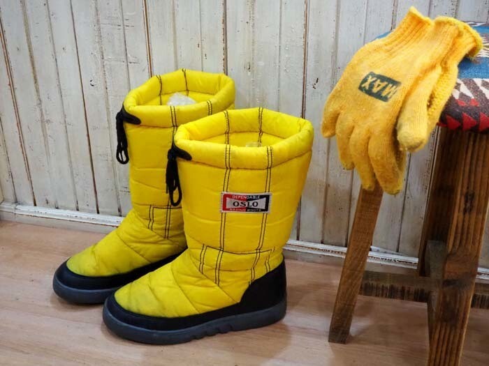 ◆vintage”OSLO”オスロ ウインターブーツ 裏ボア レーシング モーター チャンピオンプラグ バイク ヴィンテージ アサヒ スノーブーツ◆拍卖