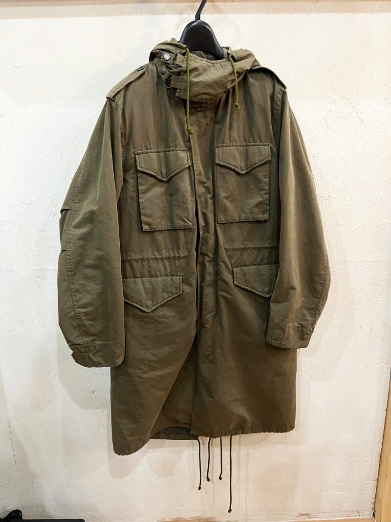 ☆FRENCH CONNECTION/フレンチコネクション ダウン入り モッズコート 2way sizeM メンズ カーキ ミリタリー ワーク m-65☆拍卖