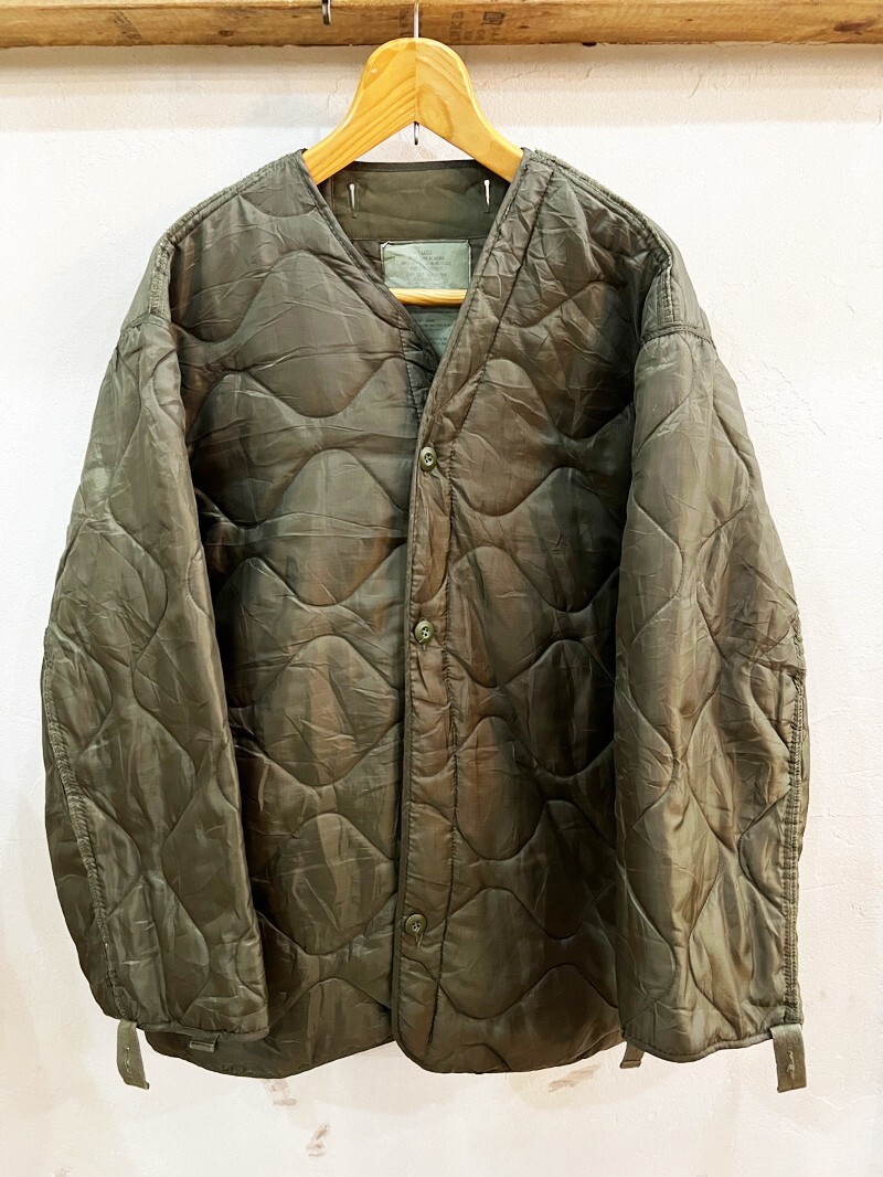 Y89★U.S ARMY ミリタリー キルティング ライナー ジャケット PROPPER カーキ X-LARGE アウター ユニセックス ミリタリー USED ★拍卖