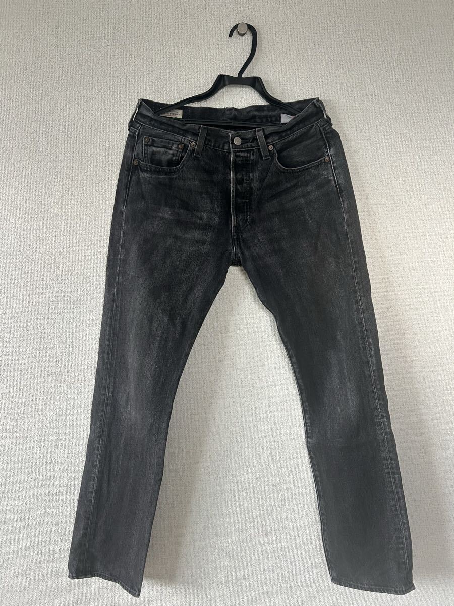 リーバイス501 アメリカ製 ブラック後染め W30拍卖