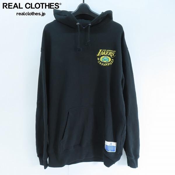 ☆WIND AND SEA×Parappa The Rapper×NBA LAKERS/ウィンダンシー×パラッパラッパー×NBA レイカーズ フーディー/パーカー/L /060拍卖