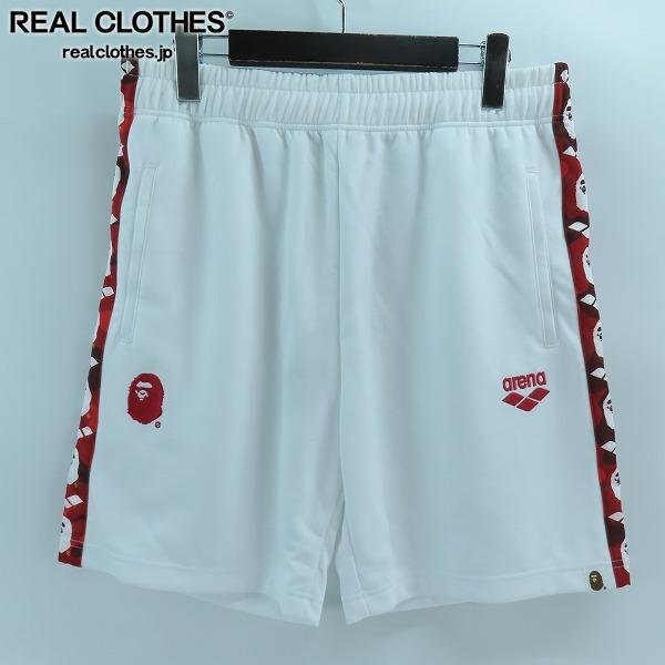 【未使用】A BATHING APE×arena/ア ベイシング エイプ×アリーナ 19ss/JERSEY ハーフパンツ ARN-SPF02X/M /000拍卖