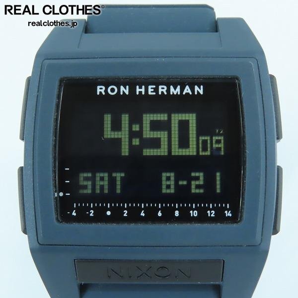 【ジャンク】NIXON × Ron Herman/ニクソン × ロンハーマン BASE TIDE PRO クォーツ腕時計 /000拍卖