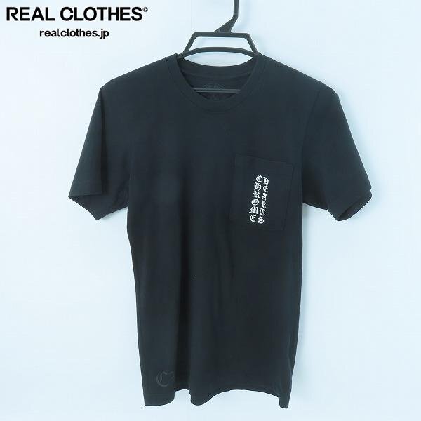 ☆【JPタグ】CHROME HEARTS/クロムハーツ 東京限定 スクロールラベル プリント 胸ポケット Tシャツ /XS /UPK拍卖
