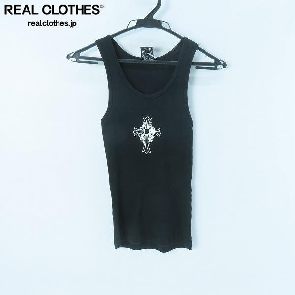 ☆CHROME HEARTS/クロムハーツ ロゴ/クロスプリント タンクトップ/ブラック/M /UPK拍卖