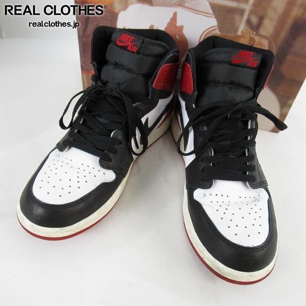NIKE/ナイキ AIR JORDAN 1 RE HI OG BLACK TOE REIMAGINED エアジョーダン1 DZ5485-106/28.5 /080拍卖