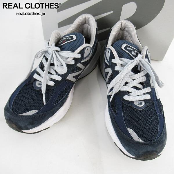 New Balance/ニューバランス 990V6 Navy Made in USA 米国製 スニーカー/シューズ M990NV6/26.5 /080拍卖