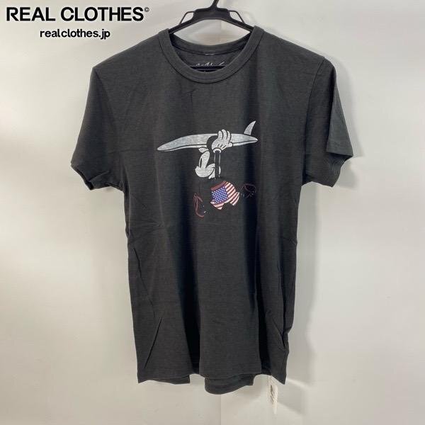 ☆【未使用】wtw/ダブルティー×ディズニー サーフ ミッキー Tシャツ ブラック/S /UPK拍卖