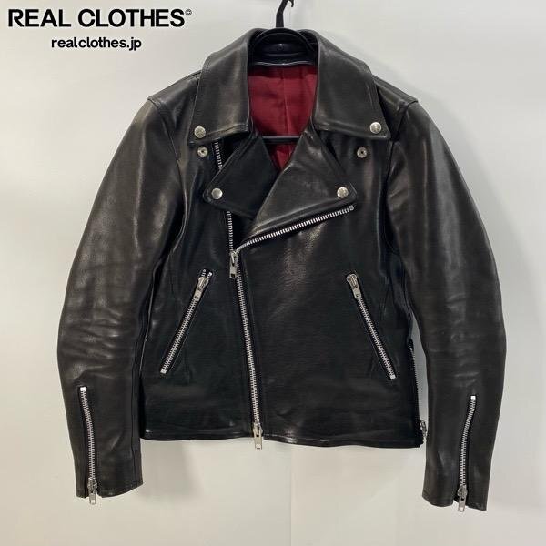 ☆BACKLASH/バックラッシュ オリーチェイタリアンショルダー レザー ダブルライダース ジャケット 1572-02/XS /060拍卖