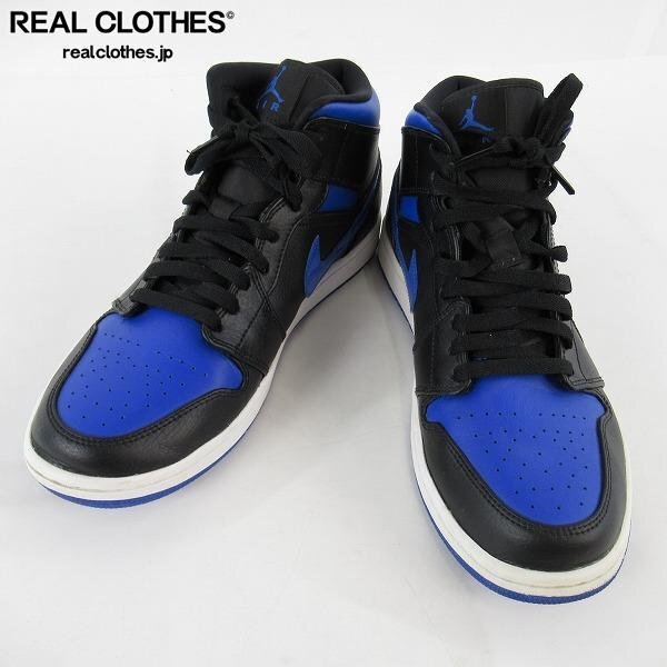 NIKE/ナイキ AIR JORDAN 1 MID HYPER ROYAL/エア ジョーダン 1 ミッド ハイパー ロイヤル 554724-068/28.5 /080拍卖
