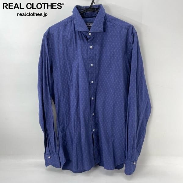 ☆HYDROGEN/ハイドロゲン 総スカル柄 長袖シャツ/XL /UPK拍卖