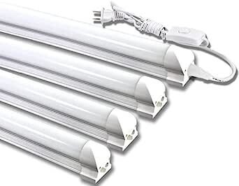 LED蛍光灯 40W形 器具一体型LED蛍光灯 T8 LED 直管 18W led 6000K-6500K 昼光色 天井照明 バーライト ベースライト 120cm 蛍光灯器具セット拍卖