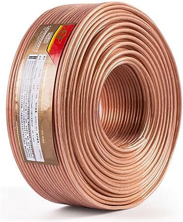 スピーカーケーブル スピーカーコード オーディオケーブル 高純度OFC (20m, 1.28mm)拍卖