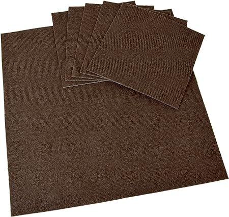 国産タイルカーペット 吸着ぴたマット ループ 9枚組 30X30cm ブラウン拍卖