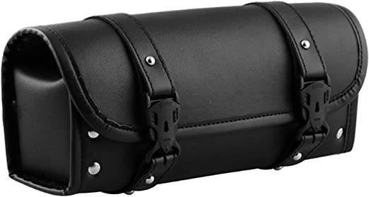 LIKENNY バイク ミニタイプ ツールバッグ 汎用 ツーリング スタッズ付き PUレザー 収納バッグ 小物入れ バイク用 ツールバッグ 取付簡単 防拍卖