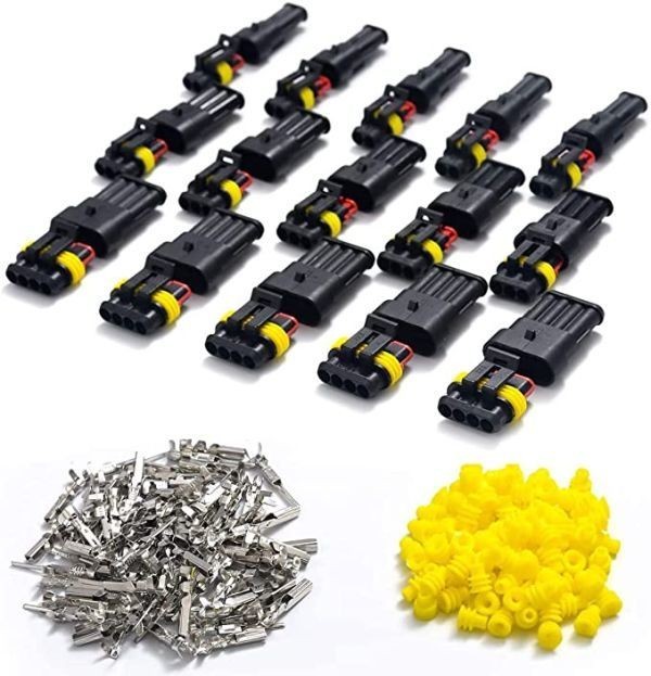 コネクター2極 3極 4極 RMS 防水 カプラー 配線用 オス&メス 防水コネクタ 防水電気端子 車防水電線コネクタ オートバイク 自動車拍卖