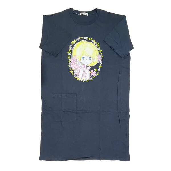 水森亜土 スーパーBIGTシャツ(M) ワンピース ネイビー アパレル拍卖