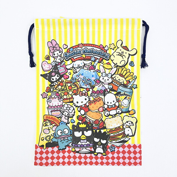 サンリオキャラクターズ 巾着 アメリカンダイナーシリーズ 日本製 Sanrio拍卖