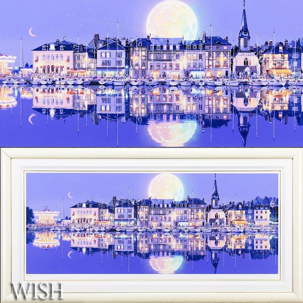 【真作】【WISH】笹倉鉄平「オンフルール」シルクスクリーン 50号大 サイン ◆永遠の人気作、光の名景   〇光の情景人気画家 #25092566拍卖