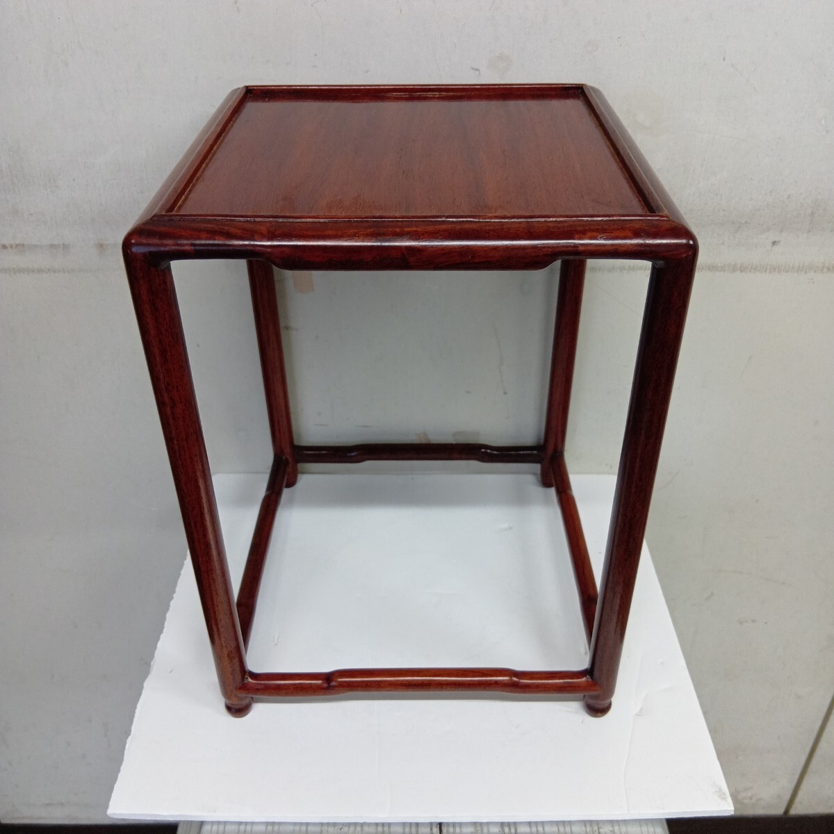 花台 盆栽台 香炉台 唐木 飾台 華道具 高さ31.5cm拍卖