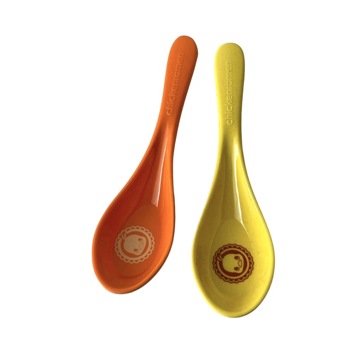 チキンラーメン ひよこちゃんスプーン ECOレンゲ 2個セット 未使用 ノベルティ 全長14cm 日清食品拍卖