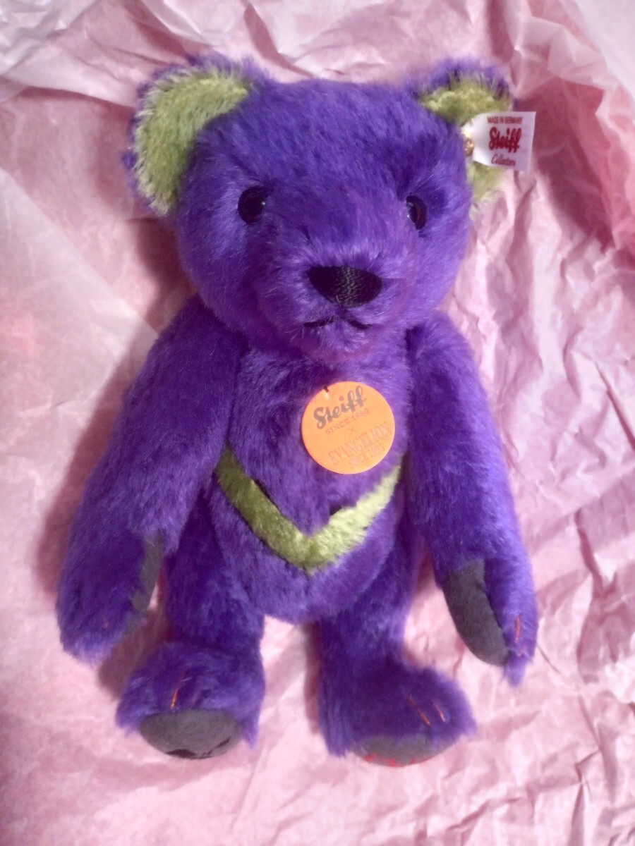 初回生産分「 Steiff×エヴァンゲリオン ★テディベア」特製スリーブ付き拍卖