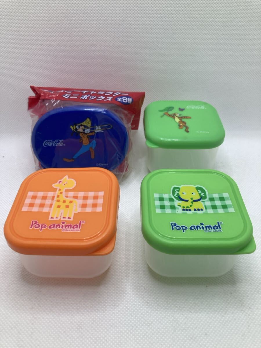 ☆美品、未使用品まとめ売り ランチボックス 保存容器 4個 ミニボックス ディズニー、Pop animal拍卖
