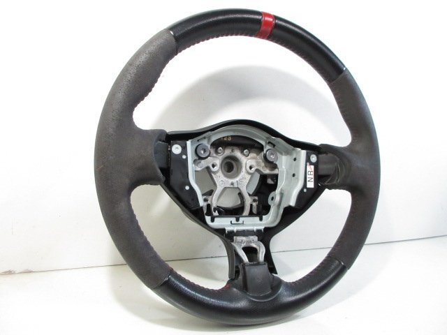 マーチ K13 ニスモ NISMO アルカンターラ ステアリング ハンドル 中古拍卖