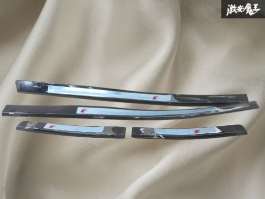 【売り切り!!】アウディ 純正 WAUZZZ A3 S line スカッフプレート キッキングプレート サイドシル 左右セット 黒系 内装 即納 棚1-1拍卖