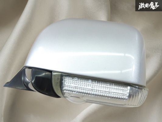 【保証付】三菱 純正 CV5W デリカD5 2007年式 ドアミラー サイドミラー 左 13P 電動格納 カメラ付 シルバーM系 KOITO 214-87918 棚13-3拍卖