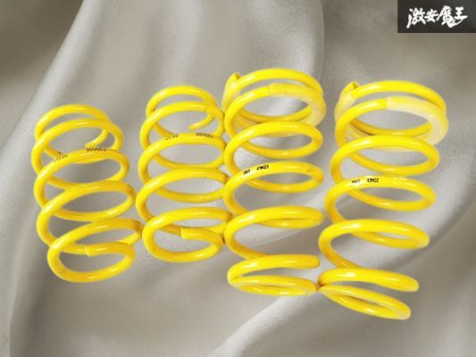 社外 使用少なめ ZRJCWMW MINI ミニ ジョンクーパー ワークス サスペンション用? 車高調用? スプリング 黄色 イエロー 1台分 棚J-9拍卖