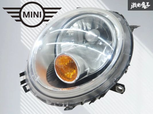 【割れ無し!!】BMW MINI ミニ 純正 R56 クーパー ハロゲン ヘッドライト ヘッドランプ レンズ 左 左側 片側のみ 0301225701 即納 棚14-4拍卖